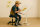 Birou ergonomic Leitz Ergo, pliabil, ajustabil pe inaltime, alb